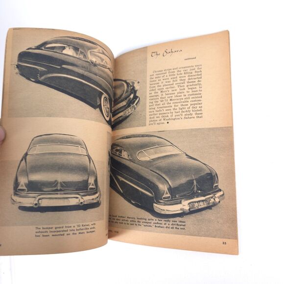 VTG Rod & Custom Magazine April 1958 Advertising Mercury Garage Art No Label - Picture 4 of 6